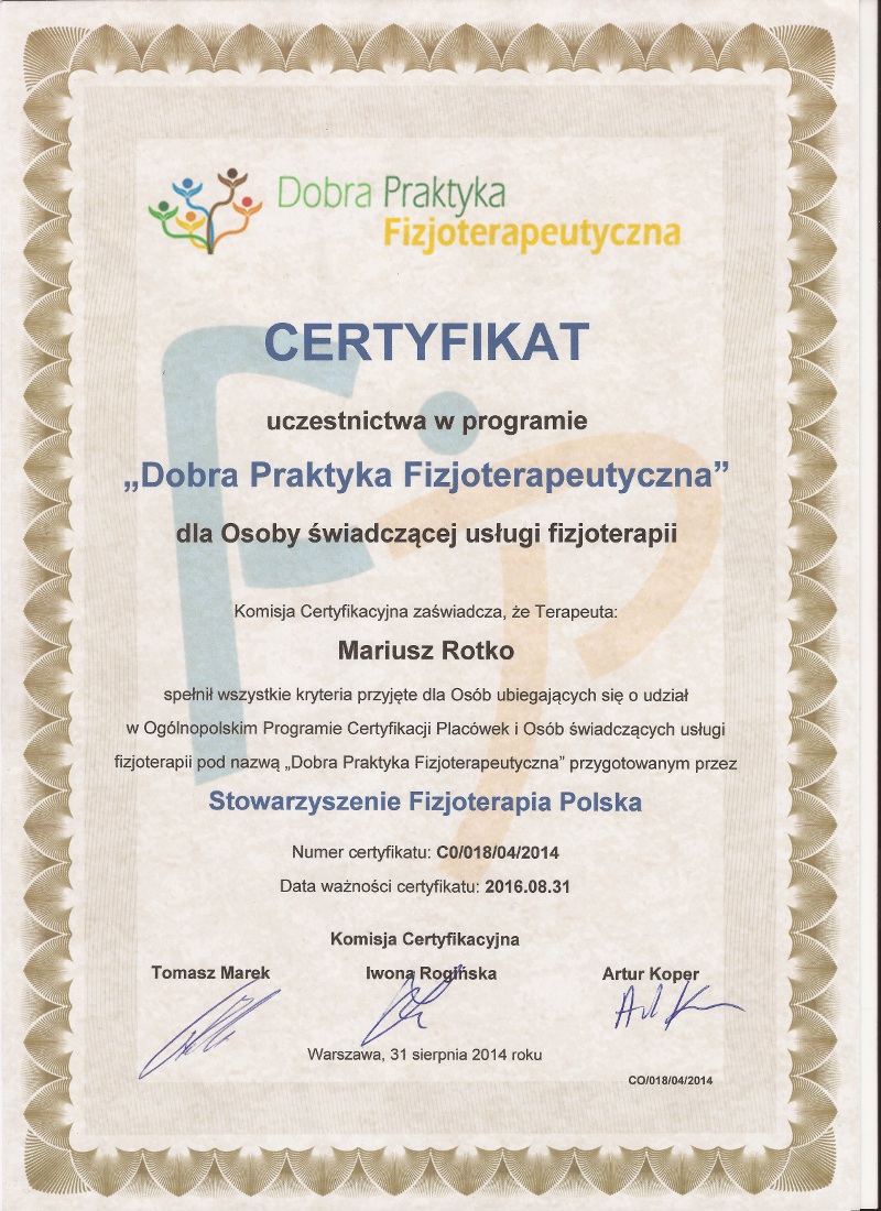 rehabilitacja fizjoterapia masa� gorlice